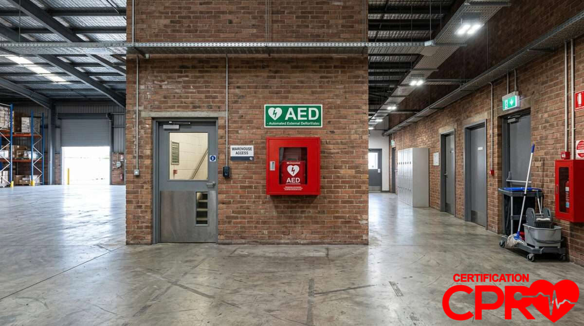 AED Emergency Equipment in El Paso Facility.