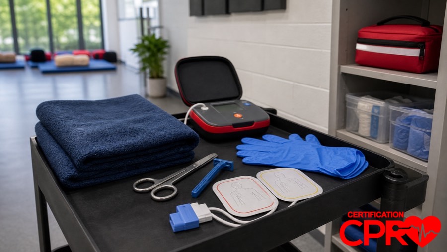 AED training supplies for special situations in CPR classes in El Paso.