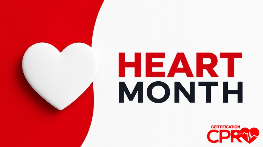 Heart Month awareness graphic for CPR readiness in El Paso.