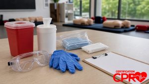 Bloodborne pathogens training supplies for CPR certification classes in El Paso.
